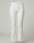 Damen Flared Stoffhose mit hohem Bund