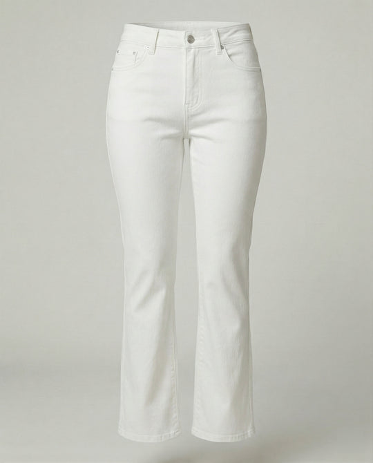 Damen Flared Stoffhose mit hohem Bund