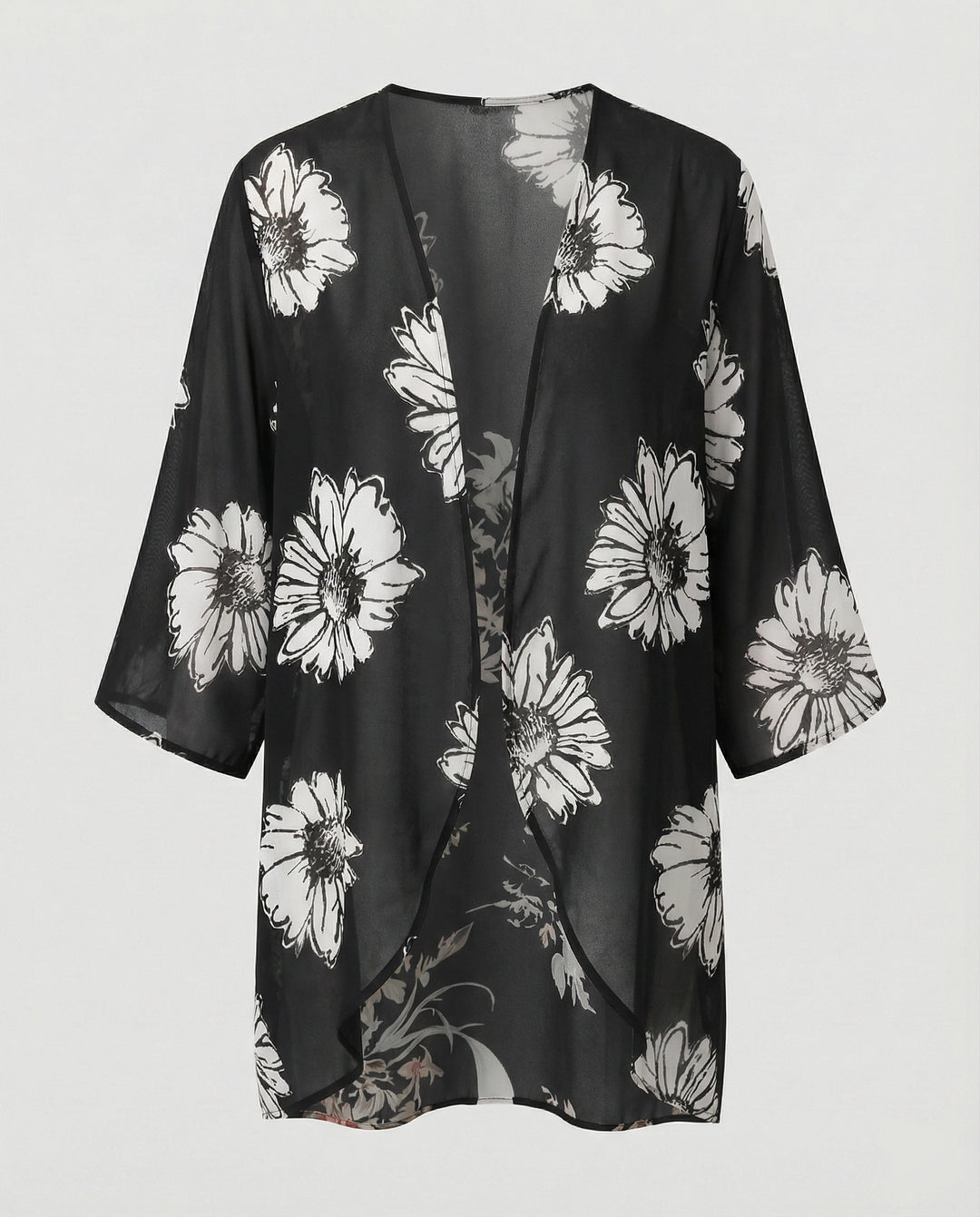 Offener Kimono Damen Floral