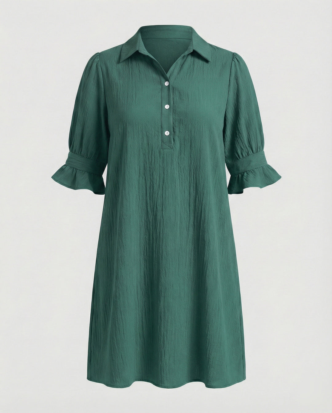 Hemdblusenkleid Damen mit Taschen
