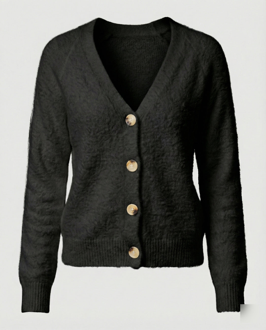 Damen Strickcardigan kuschelig mit dekorativen Knöpfen