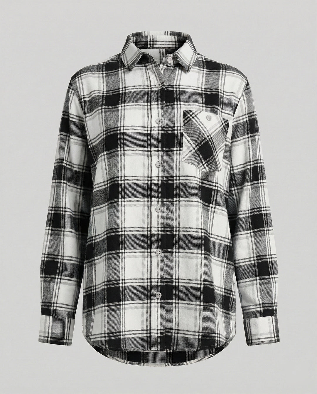 Damen Hemdjacke Flanell lang