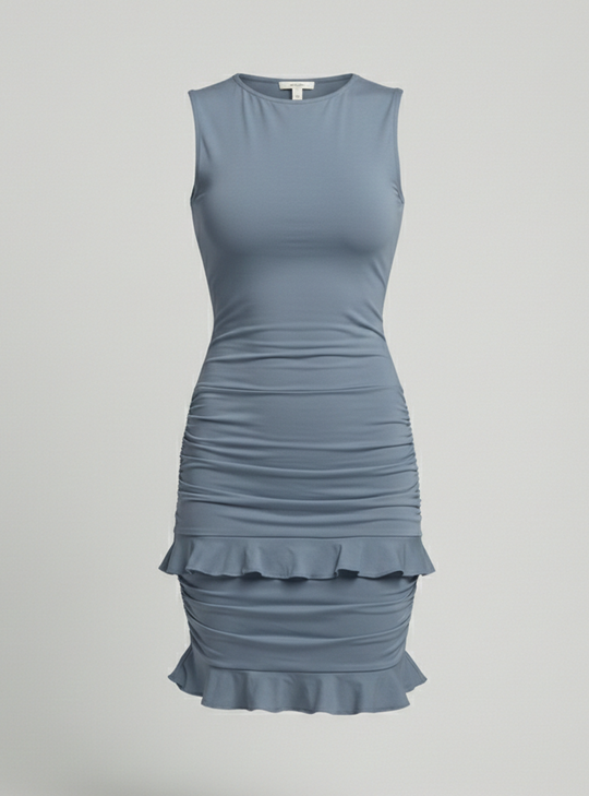 Freizeitkleid Damen Figurbetontes Minikleid