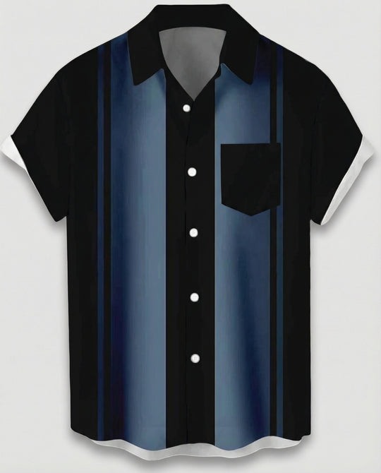 Kurzarm Hawaiihemd Herren Palmenprint