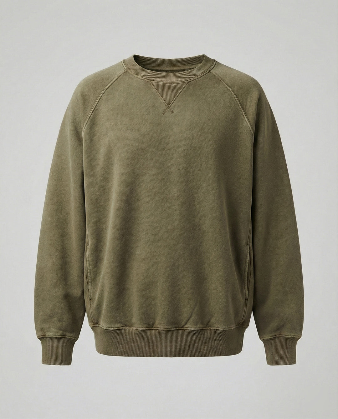 Freizeit Sweatshirt mit V-Ausschnitt