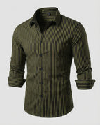 Herren Hemd gestreift slim fit