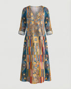 Boho Maxikleid Sommer Damen Taschen