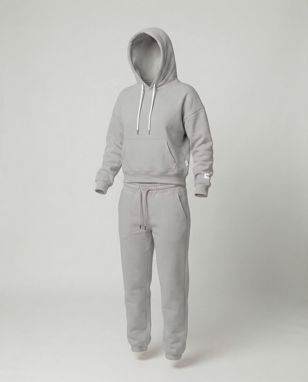 Damen sportlicher Freizeitsatz mit Kapuzenpullover und bequemen Jogginghosen R&B