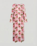 Damen Maxikleid floral mit Taschen