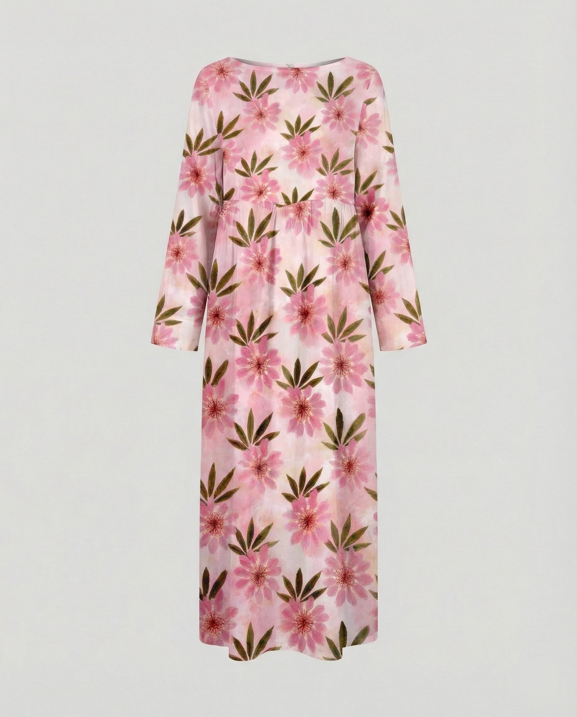 Damen Maxikleid floral mit Taschen