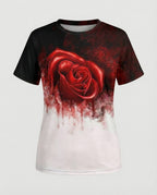 Kurzarmshirt Damen Mit Blumenprint