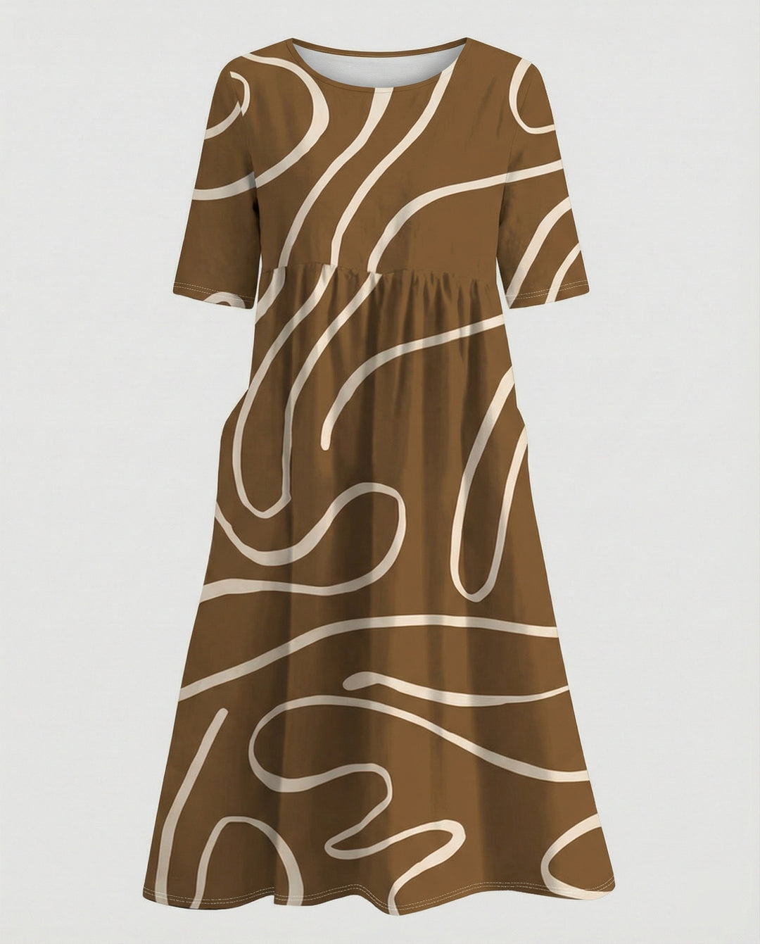Damen Maxikleid mit Taschen luftig