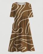 Damen Maxikleid mit Taschen luftig
