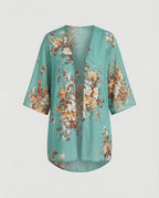 Offener Kimono Damen Floral