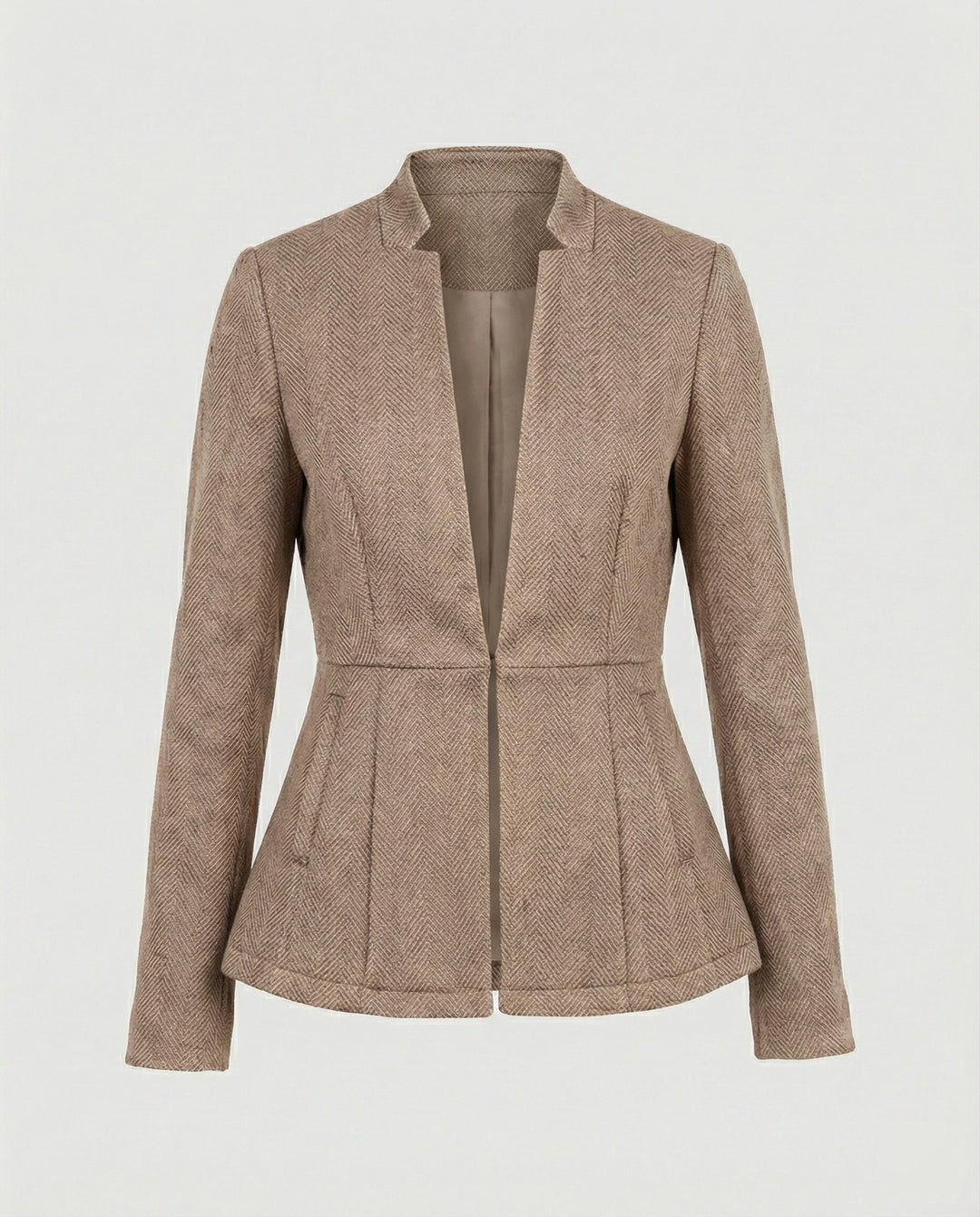 Damen Blazer ärmellos Hahnentritt