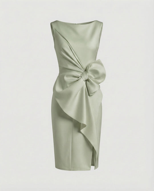 Damen Abendkleid elegant Satin