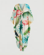 Damen Maxikleid Kaftan Sommer