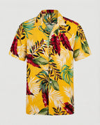 Kurzarm Hawaiihemd Herren Palmenprint