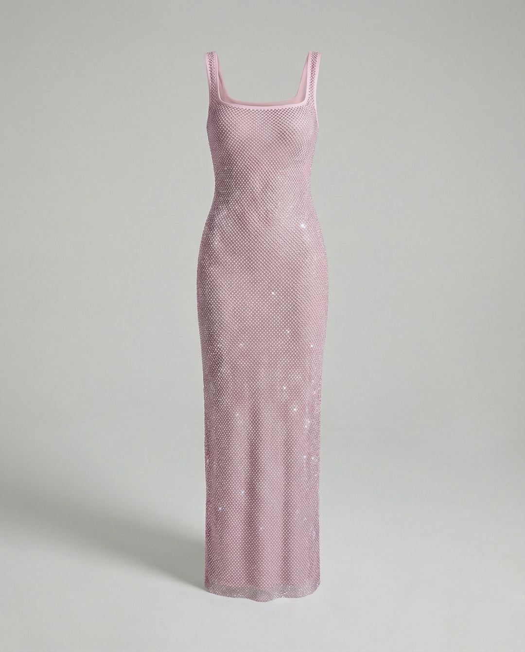 Damen funkelndes Abendkleid aus Netzstoff