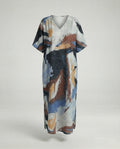 Damen Strandkleid Kimono mit Gürtel