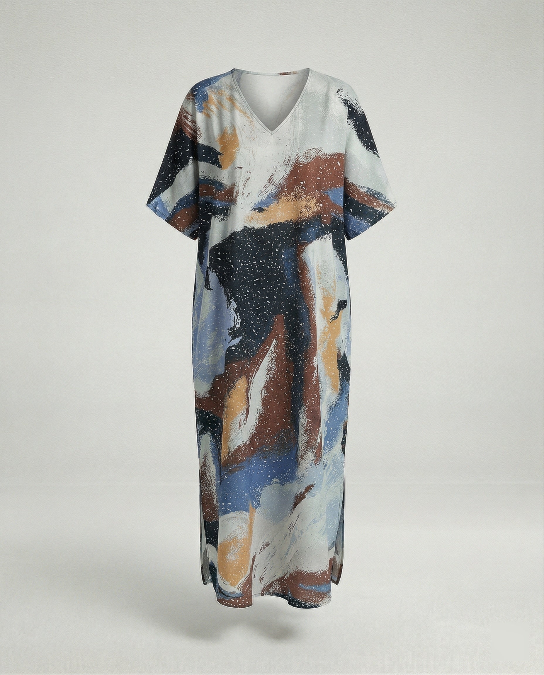 Damen Strandkleid Kimono mit Gürtel