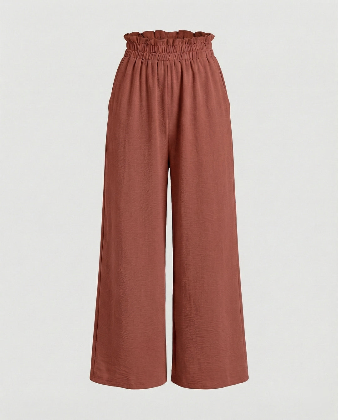Damen Culotte-Hosen mit weitem Bein und elastischem Bund R&B