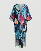 Damen Maxikleid Kaftan Sommer