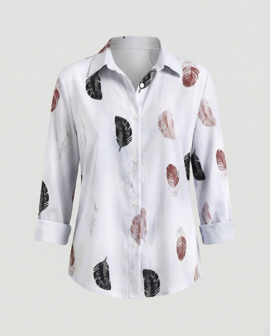 Damen Hemdbluse Katzenprint