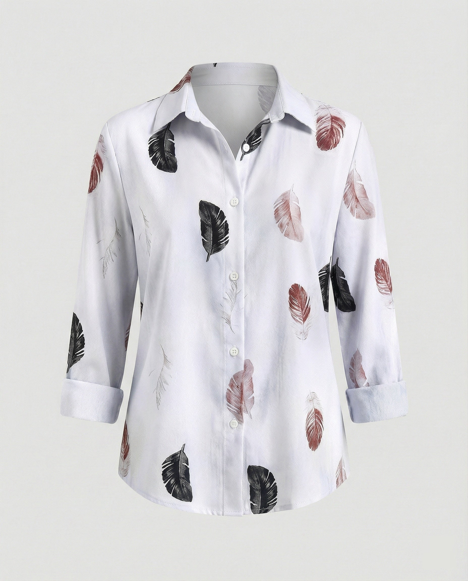 Damen Hemdbluse Katzenprint