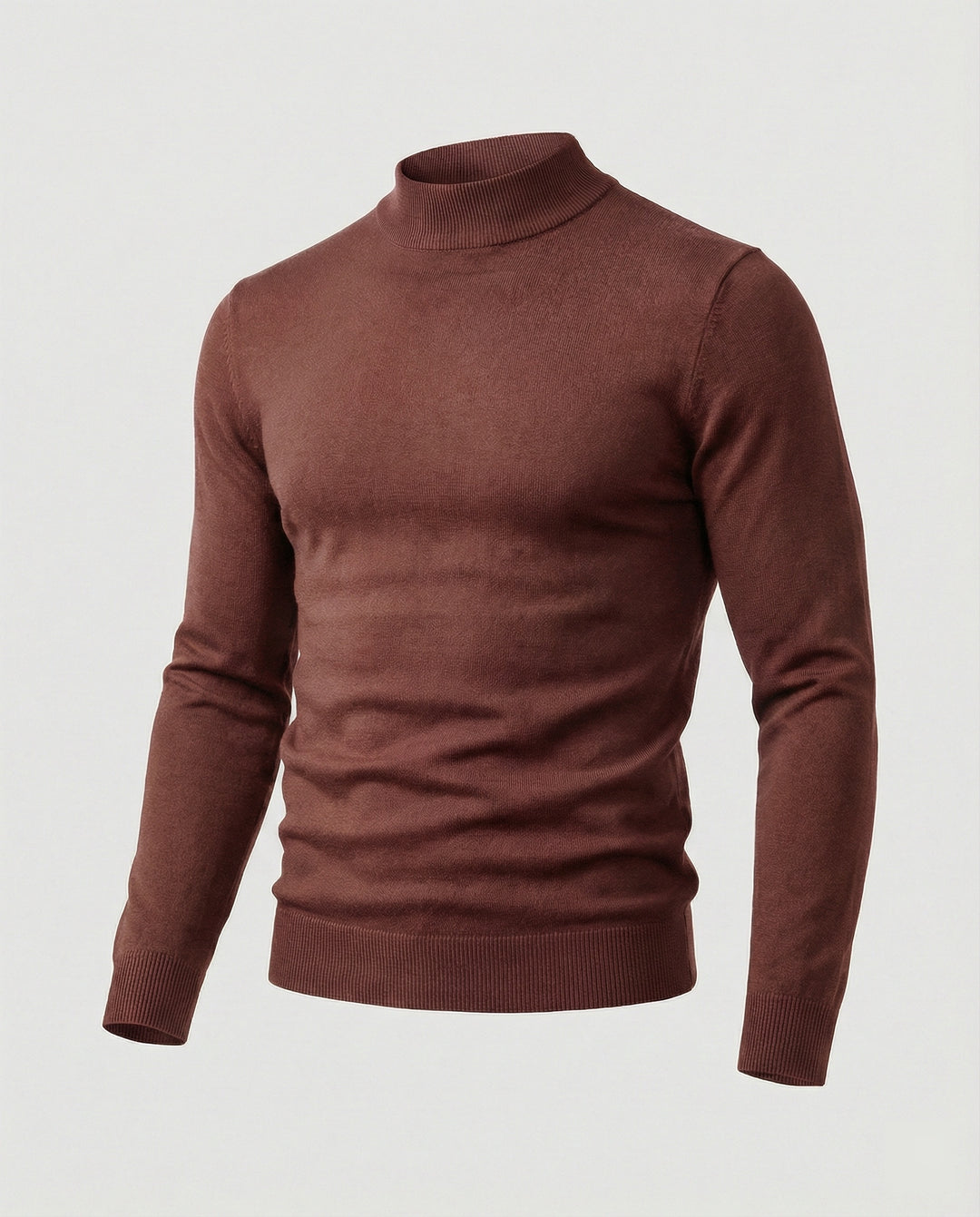 Herren eleganter Pullover mit Stehkragen R&B