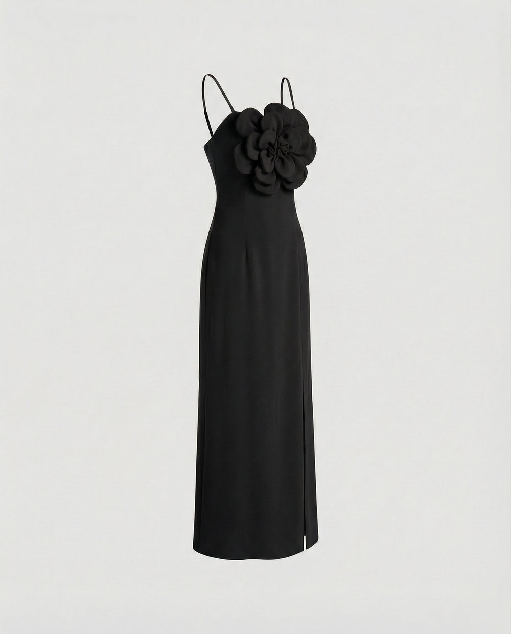 Damen Abendkleid Midi mit Blüten