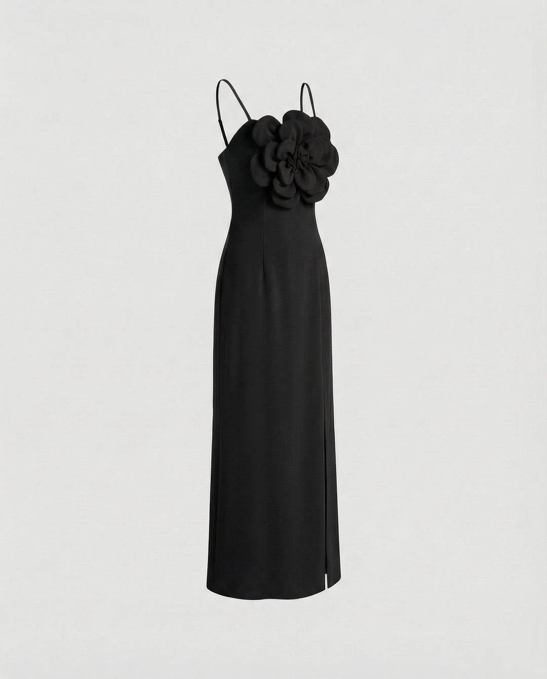 Damen Abendkleid Midi mit Blüten