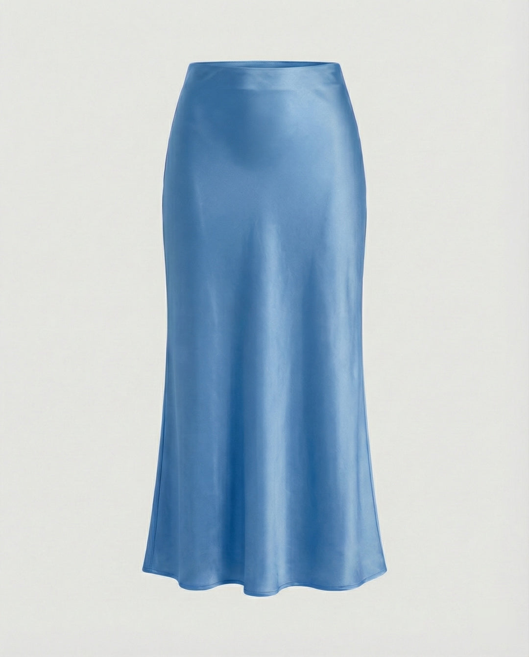 Damen Longskirt aus glattem Satin von R&B