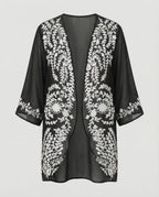 Offener Kimono Damen Floral