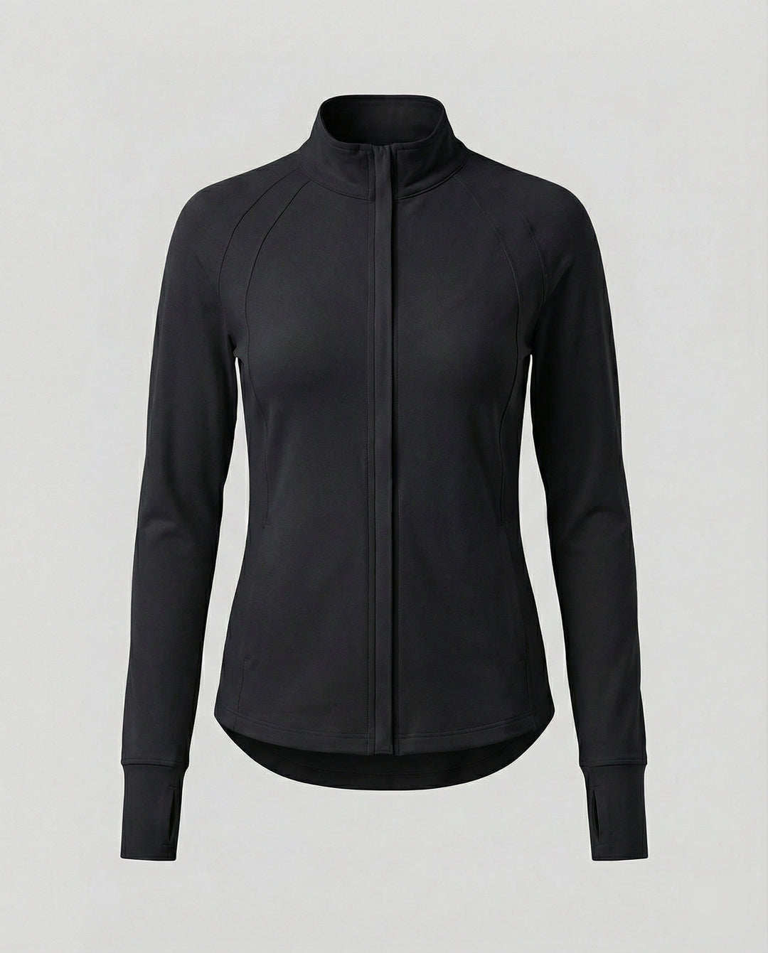 Trainingsjacke Figurbetont Mit Stehkragen Damen
