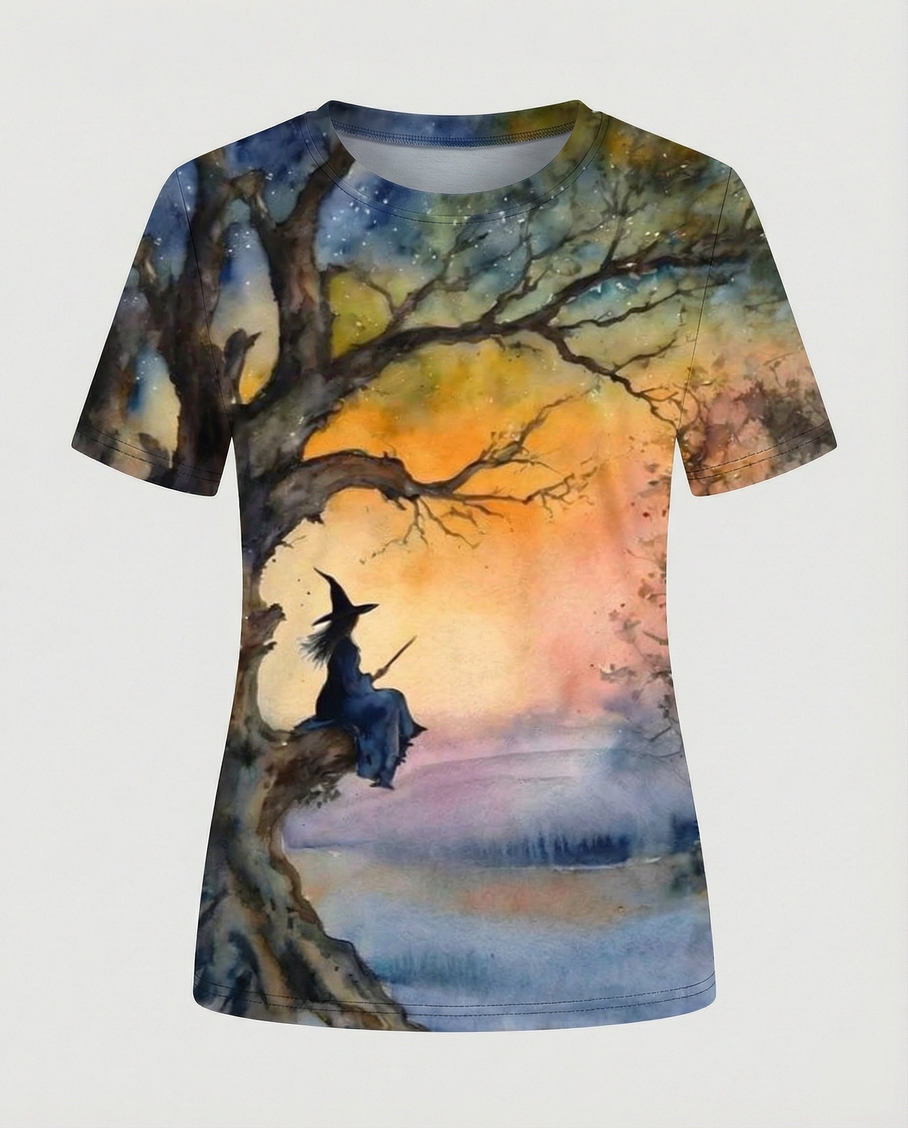 Kurzarmshirt Damen Mit Blumenprint