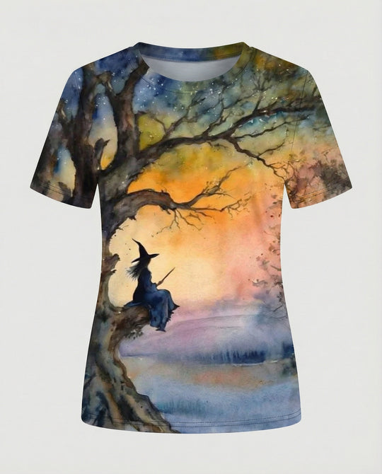 Kurzarmshirt Damen Mit Blumenprint
