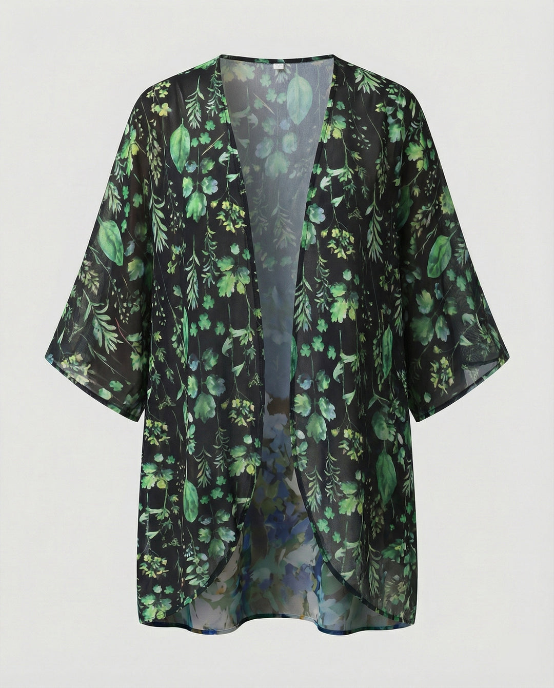Offener Kimono Damen Floral