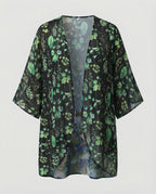 Offener Kimono Damen Floral