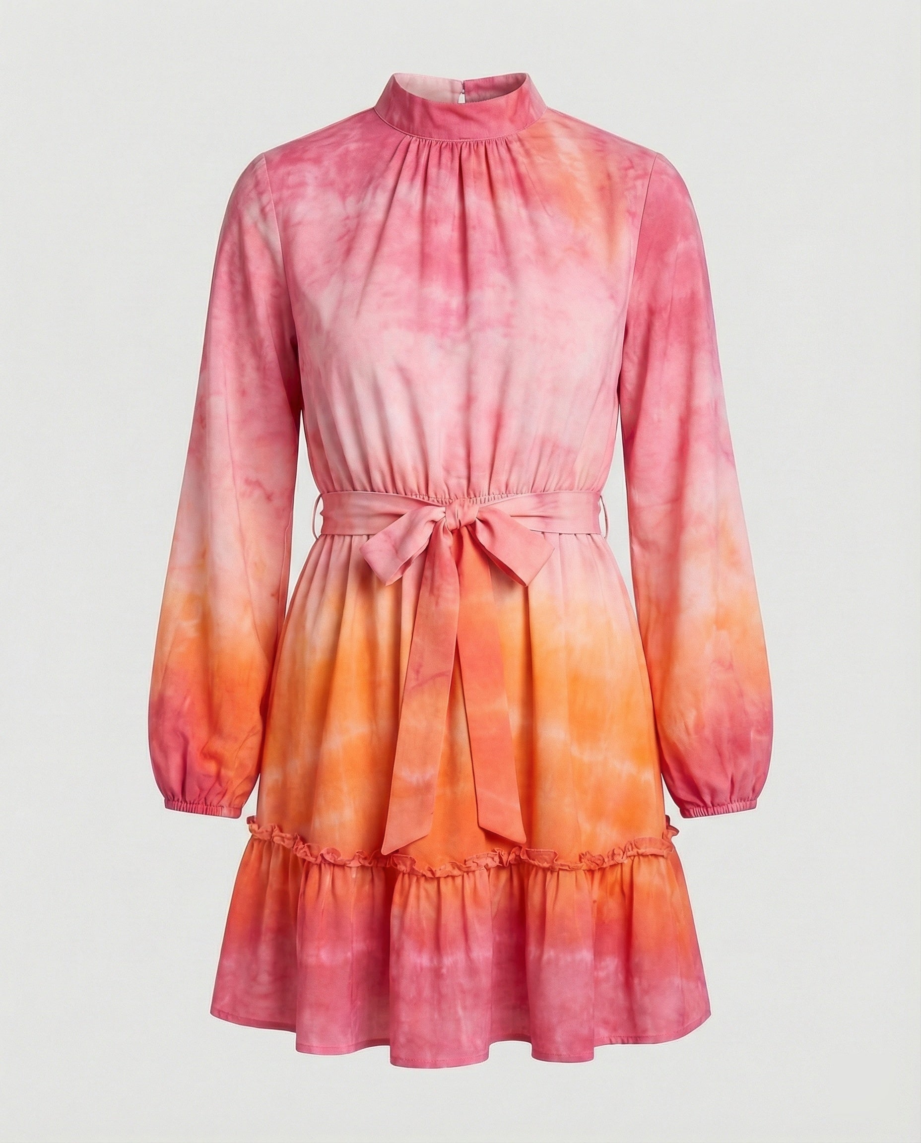 Damen Freizeitkleid Mini mit Volant