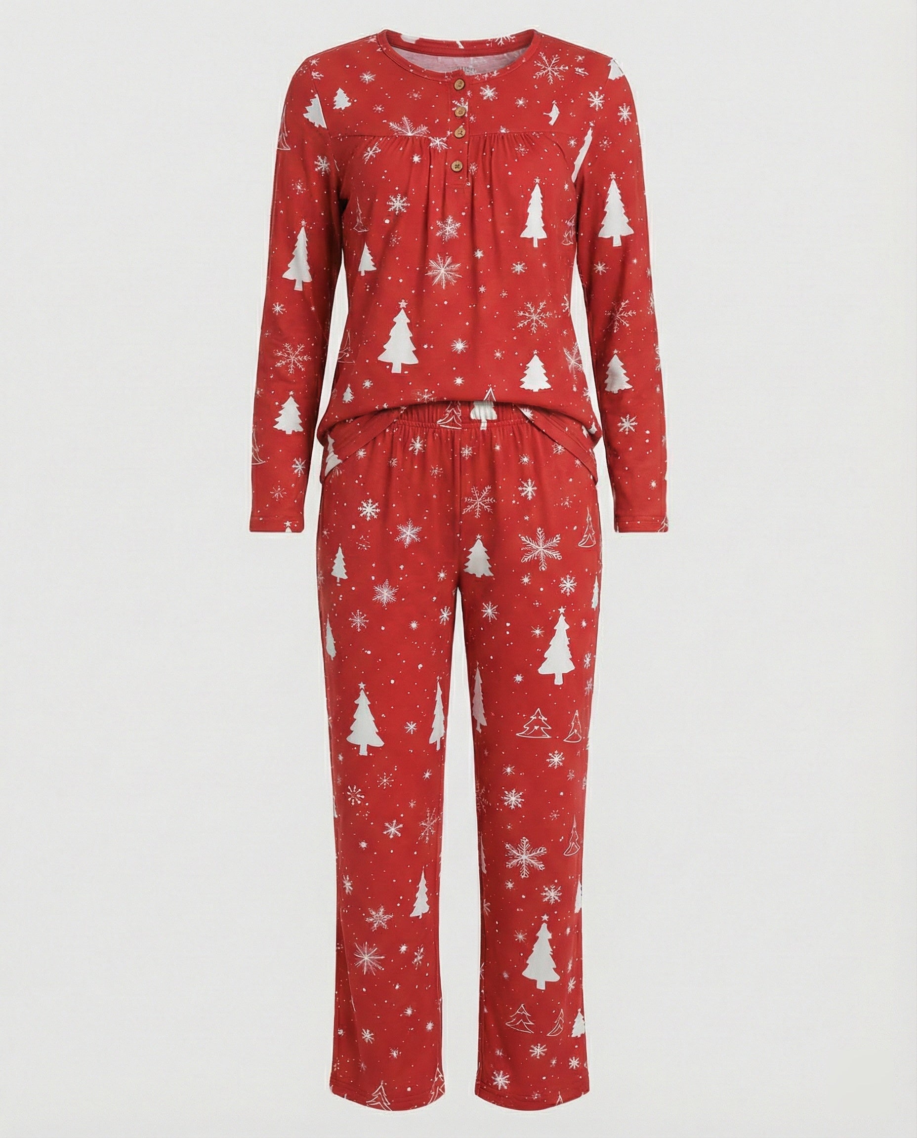 Damen Pyjama Set Damen Print
