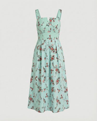 Damen Midikleid Korsett elegant