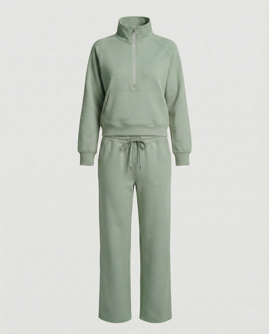 Jogginganzug Damen mit hohem Kragen