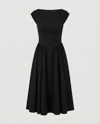 Damen Midikleid mit Tellerrock