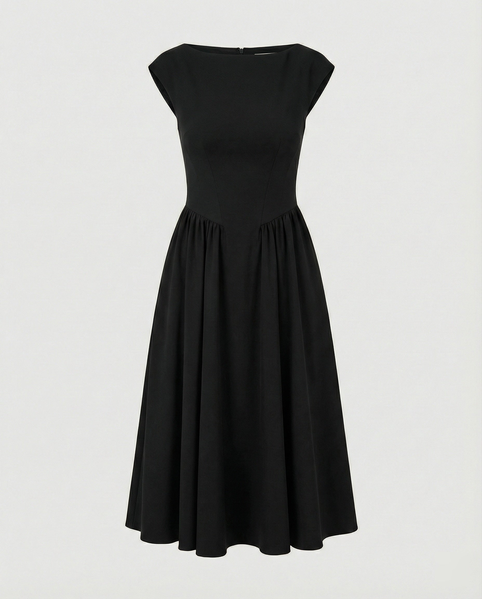 Damen Midikleid mit Tellerrock
