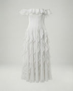 Damen Corsagen Abendkleid schulterfrei