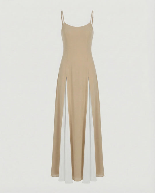 Damen Maxikleid mit elegantem Schlitz