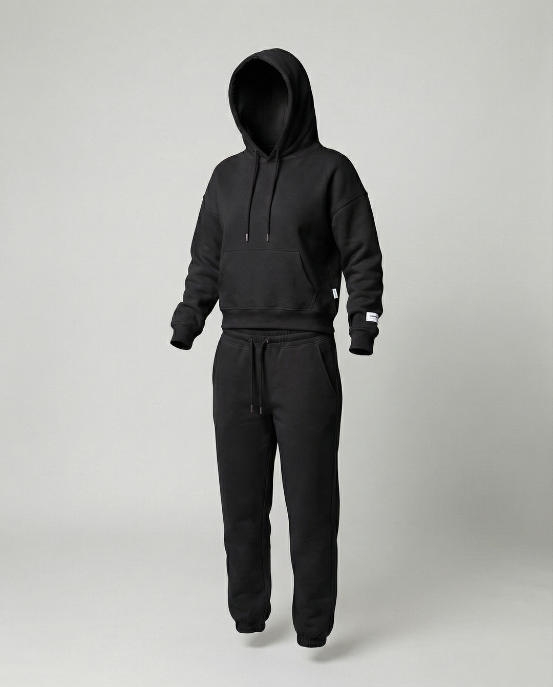 Damen sportlicher Freizeitsatz mit Kapuzenpullover und bequemen Jogginghosen R&B