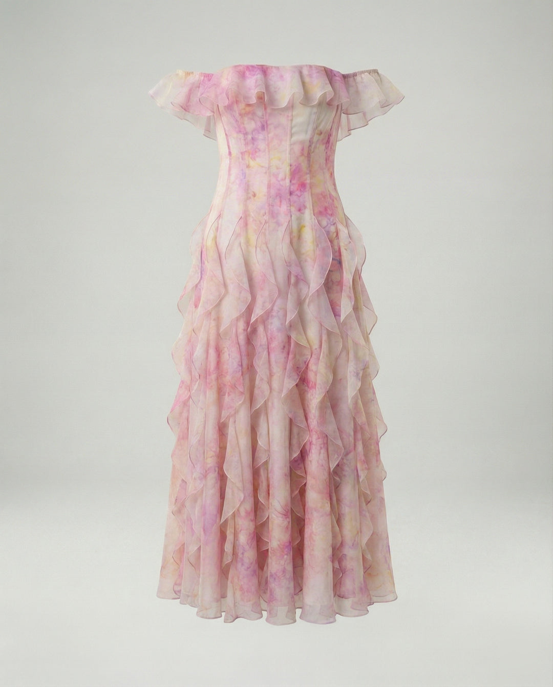 Damen Corsagen Abendkleid schulterfrei
