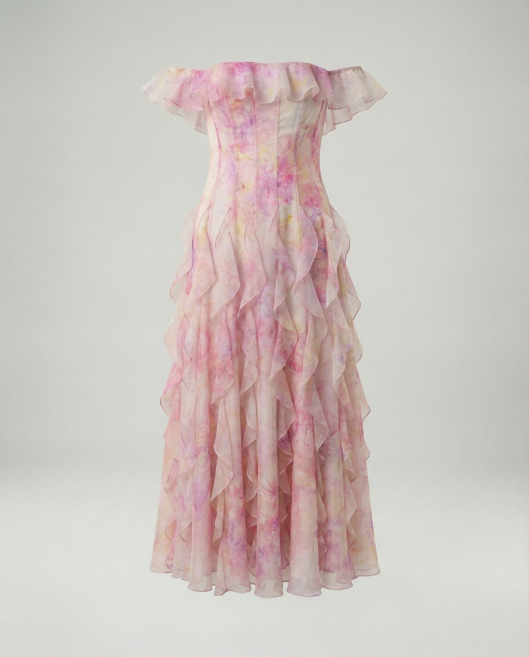 Damen Corsagen Abendkleid schulterfrei